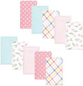 Luvable Friends Hudson Baby Flannel Burp Cloths 10pk, Blossom Tulip by Luvable+Friends
