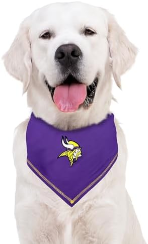 Pets First NFL Minnesota Vikings TIE Bandana, Size Small/Medium. Dog Bandana - Image 5