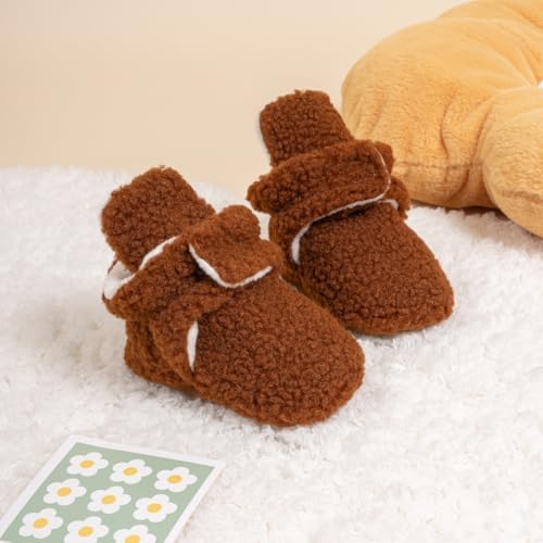 HsdsBebe Unisex Newborn Baby Cotton Booties Non-Slip Sole - Image 4