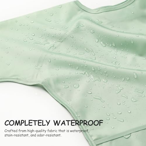 POIKSHARK Long Sleeve Bib, Waterproof Sleeved Smock - Image 3