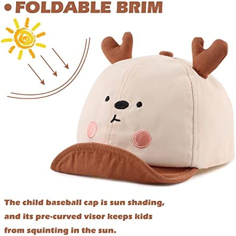 JANGANNSA Baby Duck Cap Infant Kids Sun Hat Bear Cute Cartoon Caps Spring Summer - Image 5