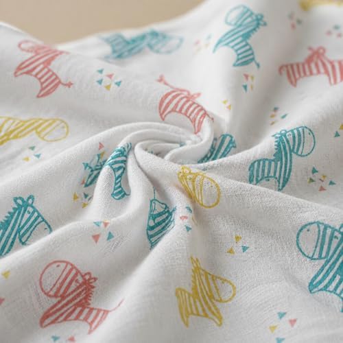 Cotton Baby Swaddle Blanket 28"x28" – Soft Breathable Newborn Receiving Blanket - Image 6