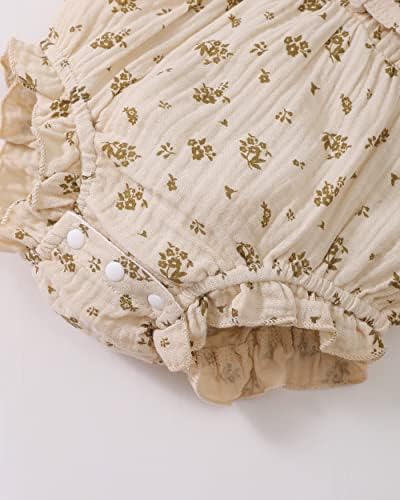 Renotemy Baby Girl Clothes Summer Rompers Cute Outfits Preemie-18 Months | - Image 5