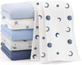 Bearmoss 6 Pack Muslin Burp Cloths by Bearmoss
