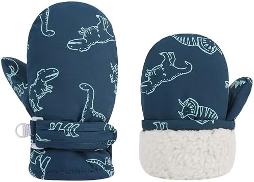 Infant Baby Toddler Winter Mittnes Lined Fleece Snow Gloves - Image 3
