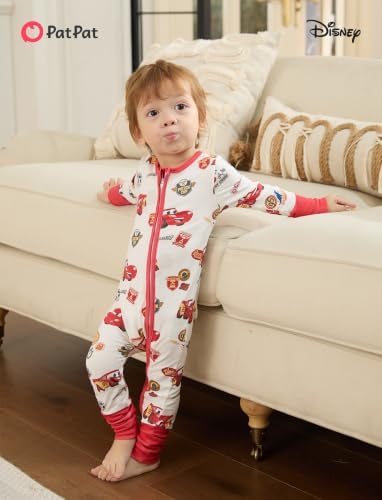 Disney Baby Organic Cotton Zip Footie Clothes Romper Outfit - Image 2