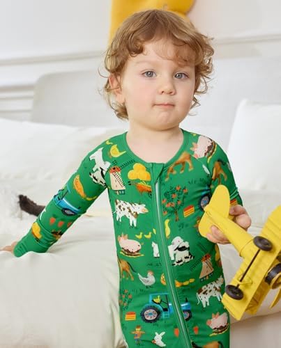 babee Reshinee Bamboo Viscose Baby Footie Pajama, Zipper Sleeper Boys Girls - Image 2