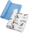 LollyBanks Muslin Swaddle Blankets 2 Pack, 100% Cotton Baby Blanket by LollyBanks