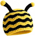 Bumble Bee Baby Knit Hat Soft Cotton Infant Crochet Bee Beanie Cute Animal by TRURENDI