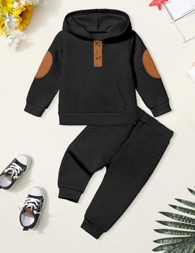 Oranchids Toddler Baby Boy Clothes Long Sleeve Hoodie Sweatshirt Tops and Pants - Image 5