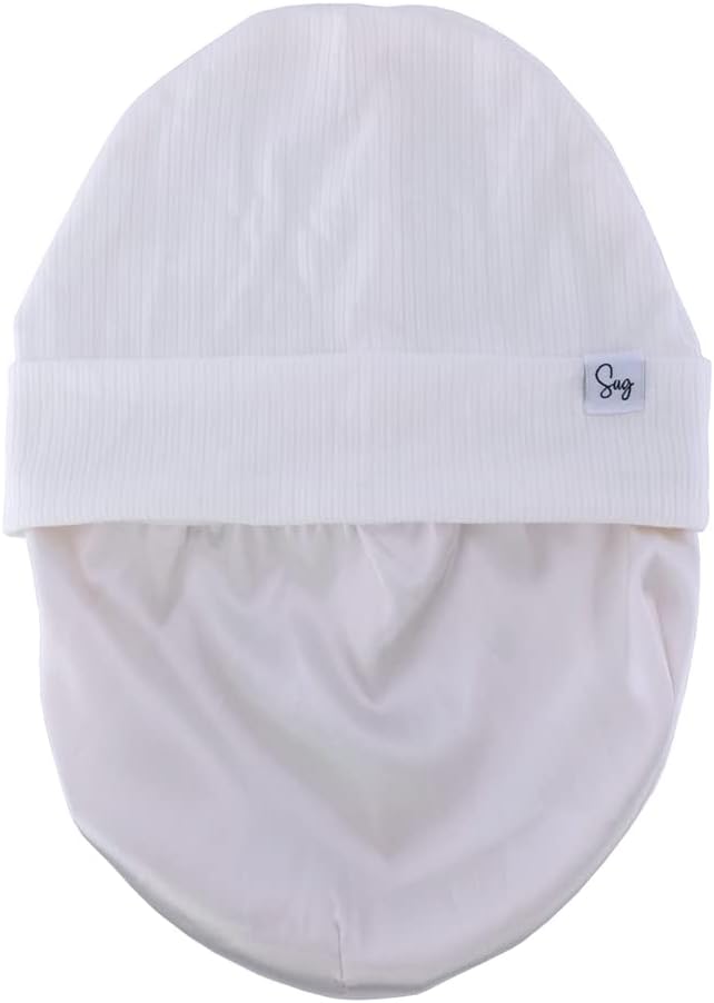 Jersey Beanie Hat for Newborn Baby Boys Girls Silky Satin Lined Hats Bonnet - Image 4