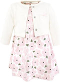 Hudson Baby Infant and Toddler Girls Cotton Dress and Cardigan Set by HudsonBaby