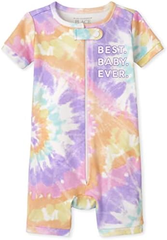 The Children's Place Baby Short Sleeve Zip front One Piece Footless Pajama by TheChildrensPlace