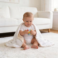 CREVENT Minky Baby Blanket for Girls Boys, Soft Plush Receiving Blanket for by CREVENT