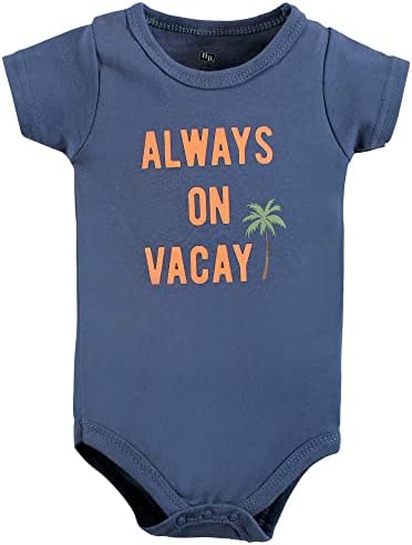 Hudson Baby Unisex Baby Cotton Bodysuit, Shorts and Shoe Set - Image 3
