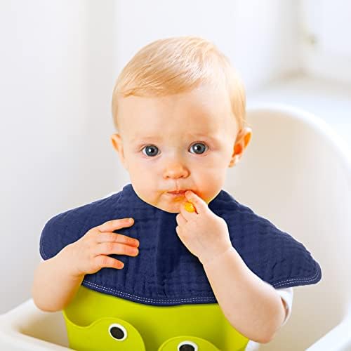 Remagr 8 Packs Muslin Burp Cloths Large 20" x 10", 6 Layers Unisex Baby - Image 5