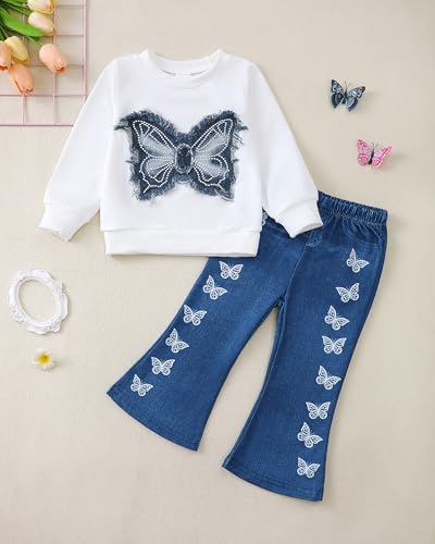 Renotemy Toddler Baby Girl Clothes Fall Winter Outfits Gifts 12Months-5T - Image 3