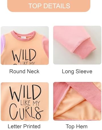 Toddler Baby Girl Clothes Fall Winter Long Sleeve Sweatshirt - Image 4