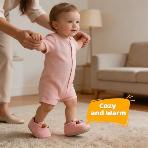 Baby Booties Girls Cozy Walking Shoes Warm Booties Toddler Soft Sole Shoes - Image 6