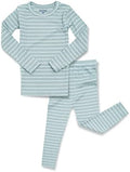AVAUMA Stripe Pattern Baby Boys Girls Pajama Set Kids Toddler Snug fit Ribbed by AVAUMA