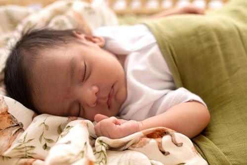 Muslin Swaddle Blankets for Newborns, Breathable Woodland Receiving Blankets - Image 2