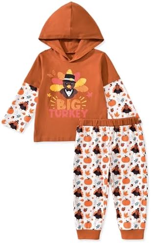 Aalizzwell Toddler Infant Baby Boys Hoodie Sweatshirt Pants Outfits Spring by Aalizzwell