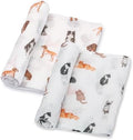 LollyBanks Baby Blankets 2 Pack, 100% Organic Cotton Muslin Swaddle Blankets by LollyBanks