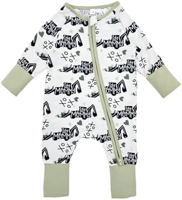 Bow Dream Bamboo Pajamas for Baby, Rayon Sleeper Romper Jumpsuit Outfit | 93% - Image 2