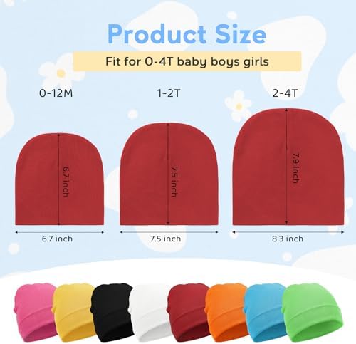 Zando Baby Beanie Newborn Hats Infant Toddler Seamless Warm Soft Knit Cap - Image 5