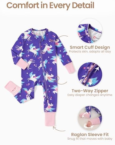 PATPAT Organic Cotton Baby Footie Pajamas - Image 5
