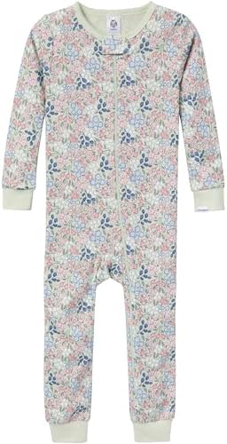 Gerber Baby Girls 3-Pack Snug Fit Footless One Piece Cotton Pajamas - Image 2