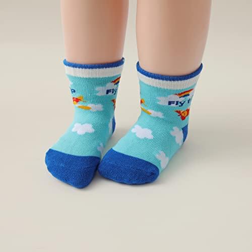Aroveea Toddler Socks Non Slip Grip Ankle Baby 12 Pack - Image 6
