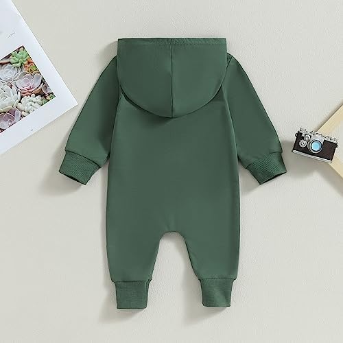Fall Baby Clothes Newborn Boy Girl Hoodie Romper Long Sleeve Jumpsuit Winter - Image 4