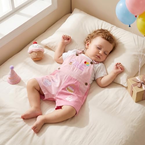 Fernvia Toddler Kids Baby Girl Boy Contrast Color Overalls Shorts Clothes - Image 4