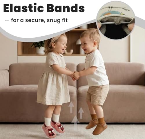 YALION Baby Soft Leather Shoes Suede Sole Infant Toddler First Walking Sports - Image 4