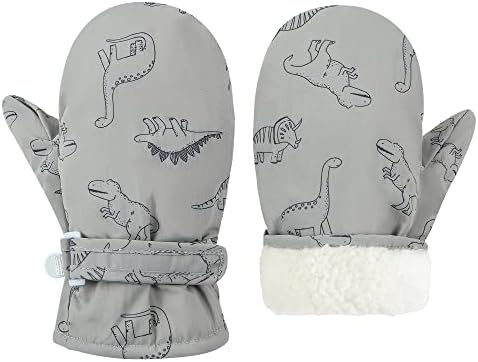 Toddler Mittens Lined Fleece Snow Gloves by Fynnsure