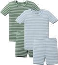 AVAUMA Stripe Pattern Baby Boys Girls Pajama Set Kids Toddler Snug fit Ribbed by AVAUMA