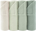 Susurration Muslin Burp Cloths 24x24 Inches Ultra Soft 100% Cotton | 4 Pack by Susurration