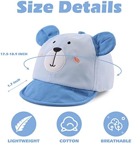 JANGANNSA Baby Duck Cap Infant Kids Sun Hat Bear Cute Cartoon Caps Spring Summer - Image 6