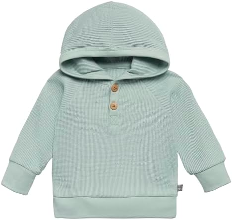 Modern Moments by Gerber Baby Girls Mini-Waffle 2 Piece Hoodie and Pant Set - Image 2
