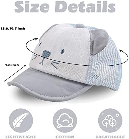 JANGANNSA Baby Duck Cap Infant Kids Sun Hat Bear Cute Cartoon Caps Spring Summer - Image 6