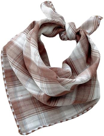 Double Layers Two Tones Dog Cotton Bandana Bibs Scarf DCB06 B&B by Pemilosci