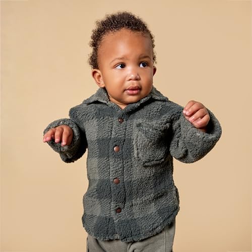 Modern Moments by Gerber Baby Boys' Sherpa Shacket - Image 3