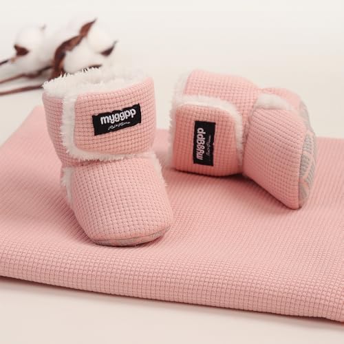 Ohwawadi Infant Baby Boots Boys Girls Cozy Fleece Slippers Snow Boots Winter - Image 5