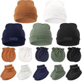 BQUBO Newborn Baby Hat Mittens Socks Set Infant Cotton Beanie Gloves Thick Warm by DRESHOW