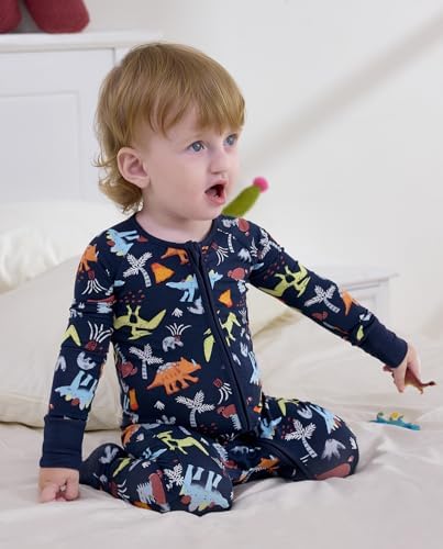 babee Reshinee Bamboo Viscose Baby Footie Pajama, Zipper Sleeper Boys Girls - Image 3
