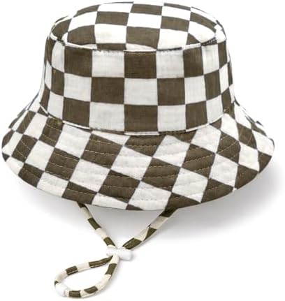 Baby Sun Hat Infant Toddler Summer Cotton Yarn Beach Bucket Hat by DANMY