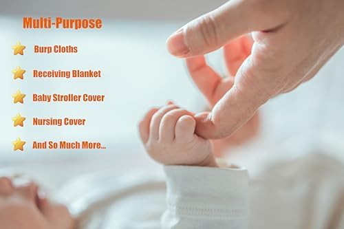 Cotton Flannel Receiving Blankets 4 Pcs, Baby Swaddle Blankets, Infant Flannel - Image 3