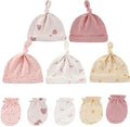 MAMIMAKA Baby Hat and Mittens Set Newborn Baby Hats Caps by MAMIMAKA