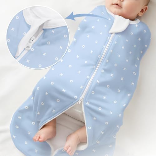 Baby Swaddle 0-2 Months, Cotton Arm-In Zipper Sleep Sack, Wearable Blankets Wrap - Image 6